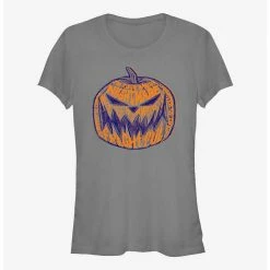 Cheap 😀 Disney The Nightmare Before 🎅 Christmas Pumpkin Lettering 👧 Girls T-Shirt 🤩