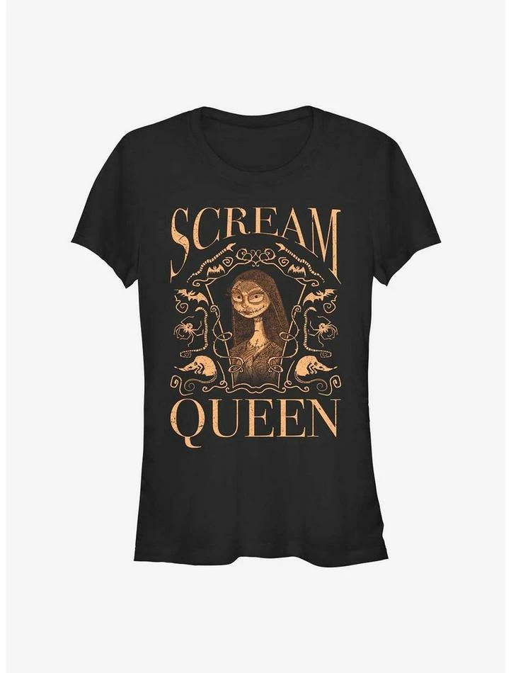 Cheap ๐ Disney The Nightmare Before โ Christmas Sally Scream Queen ๐ง Girls T-Shirt ๐ฅฐ