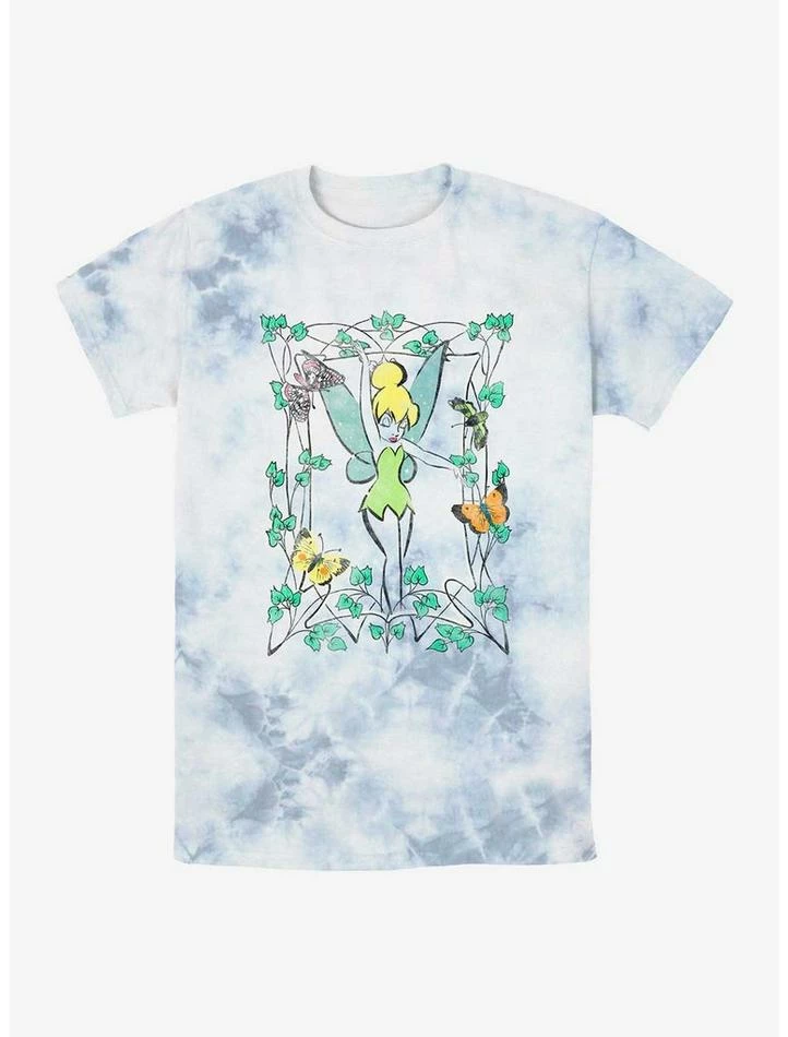 Best Sale 🔥 Disney Tinker Bell Illustration Tie-Dye T-Shirt 💯