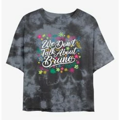 Outlet ⭐ Disney Encanto We Don't Talk About Bruno Tie-Dye 👧 Girls Crop T-Shirt ✨