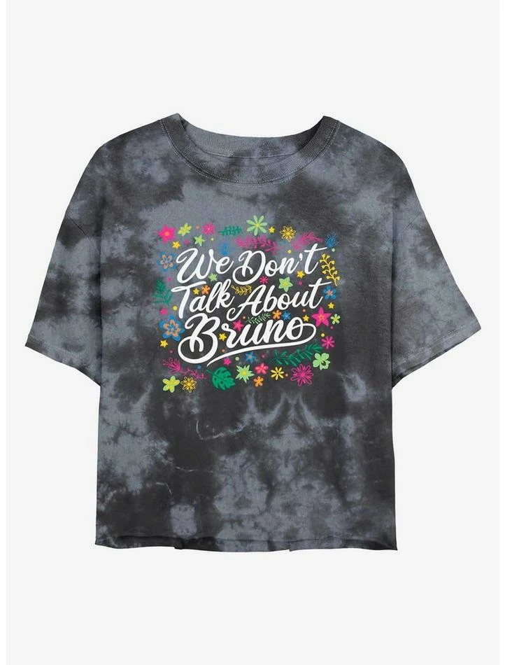 Outlet โญ Disney Encanto We Don't Talk About Bruno Tie-Dye ๐ง Girls Crop T-Shirt โจ