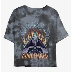 Wholesale 🛒 Disney Villains Hades Cursed and Condemned Tie-Dye 👧 Girls Crop T-Shirt 🔔
