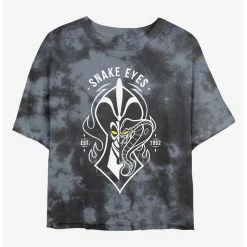 Brand new 😉 Disney Villains Jafar Snake Eyes Tie-Dye 👧 Girls Crop T-Shirt 👏