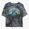 Best reviews of 😀 Disney Lilo & Stitch Cute But Crazy Tie-Dye 👧 Girls Crop T-Shirt 👏