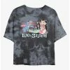 Cheap 🌟 Disney Lilo & Stitch Duo Records Tie-Dye 👧 Girls Crop T-Shirt ⌛