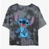 Outlet 🎉 Disney Lilo & Stitch Pose Tie-Dye 👧 Girls Crop T-Shirt 🔥