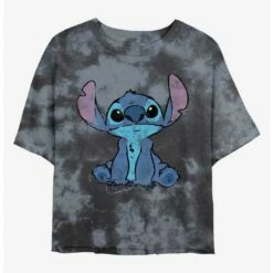 Wholesale ❤️ Disney Lilo & Stitch Simply Stitch Tie-Dye 👧 Girls Crop T-Shirt ⌛