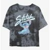 Best deal 👍 Disney Lilo & Stitch Wink Tie-Dye 👧 Girls Crop T-Shirt 😉
