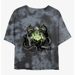 Wholesale 🧨 Disney Villains Ursula The Sea Witch Tie-Dye 👧 Girls Crop T-Shirt 👍