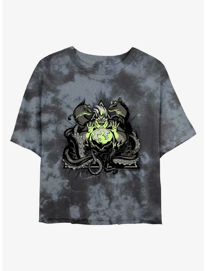 Wholesale ๐งจ Disney Villains Ursula The Sea Witch Tie-Dye ๐ง Girls Crop T-Shirt ๐