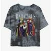 Best deal 👏 Disney Villains Bad 👧 Girls Tie-Dye 👧 Girls Crop T-Shirt 💯