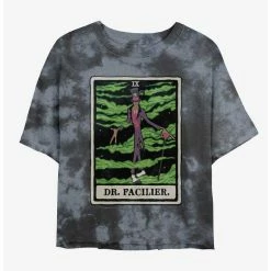 Brand new 🔔 Disney Villains Dr. Facilier Tarot Card Tie-Dye 👧 Girls Crop T-Shirt 🎉