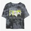 Top 10 ✔️ Disney Villains Good To Be Bad Tie-Dye 👧 Girls Crop T-Shirt 🎁