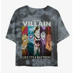 Best reviews of 🎁 Disney Villains You Say Villain Likes It's A Bad Thing Tie-Dye 👧 Girls Crop T-Shirt ⌛