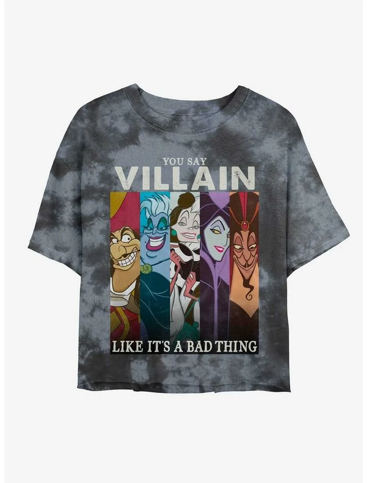 Best reviews of 🎁 Disney Villains You Say Villain Likes It's A Bad Thing Tie-Dye 👧 Girls Crop T-Shirt ⌛