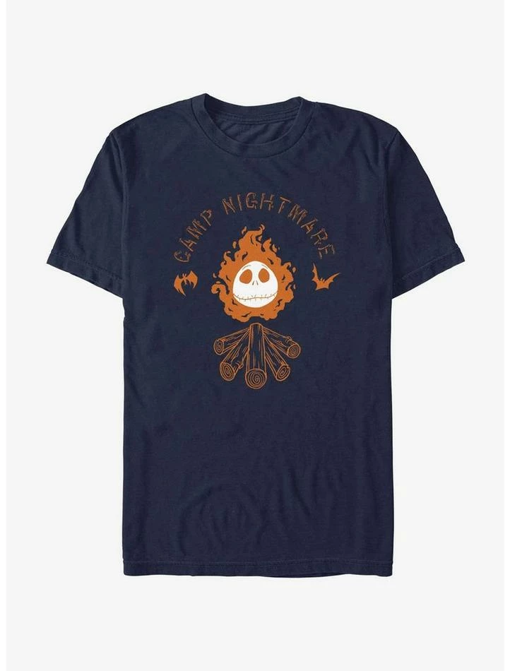 New 😉 Disney The Nightmare Before 🎄 Christmas Camp Nightmare T-Shirt 💯