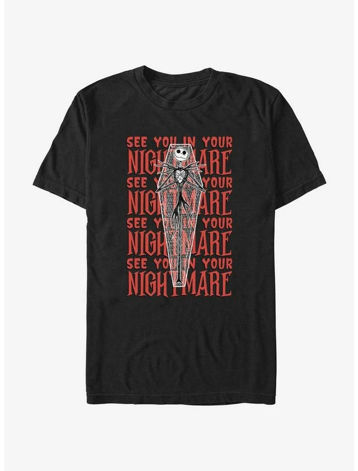Cheap โ๏ธ Disney The Nightmare Before ๐ Christmas Jack Coffin See You In Your Nightmare T-Shirt ๐