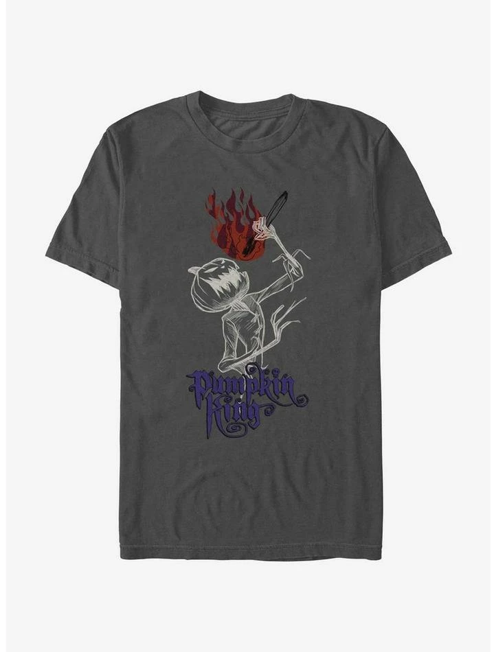 Cheapest 🔔 Disney The Nightmare Before 🔔 Christmas Fire Eater Pumpkin King T-Shirt 👍