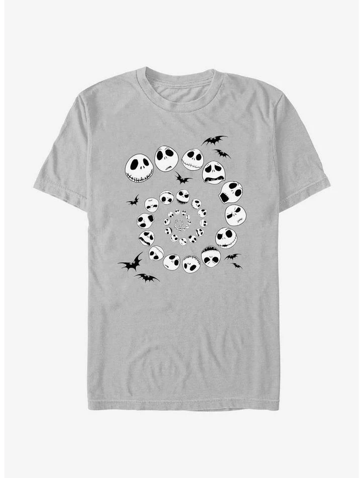 Discount 🔥 Disney The Nightmare Before 🎄 Christmas Jack Skellington Emotion Swirl T-Shirt 😉