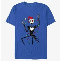 Flash Sale 🔔 Disney The Nightmare Before ❄ Christmas Santa Jack ❄ Christmas Lights T-Shirt ❤️