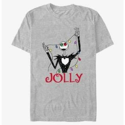 Best reviews of ❤️ Disney The Nightmare Before 🎁 Christmas Jolly Jack Lights T-Shirt 💯