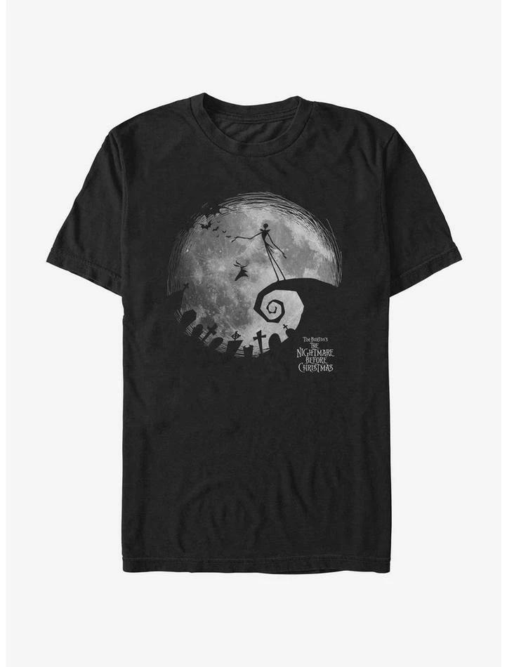 Top 10 🤩 Disney The Nightmare Before ❄ Christmas The Nightmare Moon T-Shirt 👏