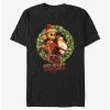 Wholesale 🛒 Disney The Nightmare Before ❄ Christmas Santa Jack Wreath T-Shirt 😍