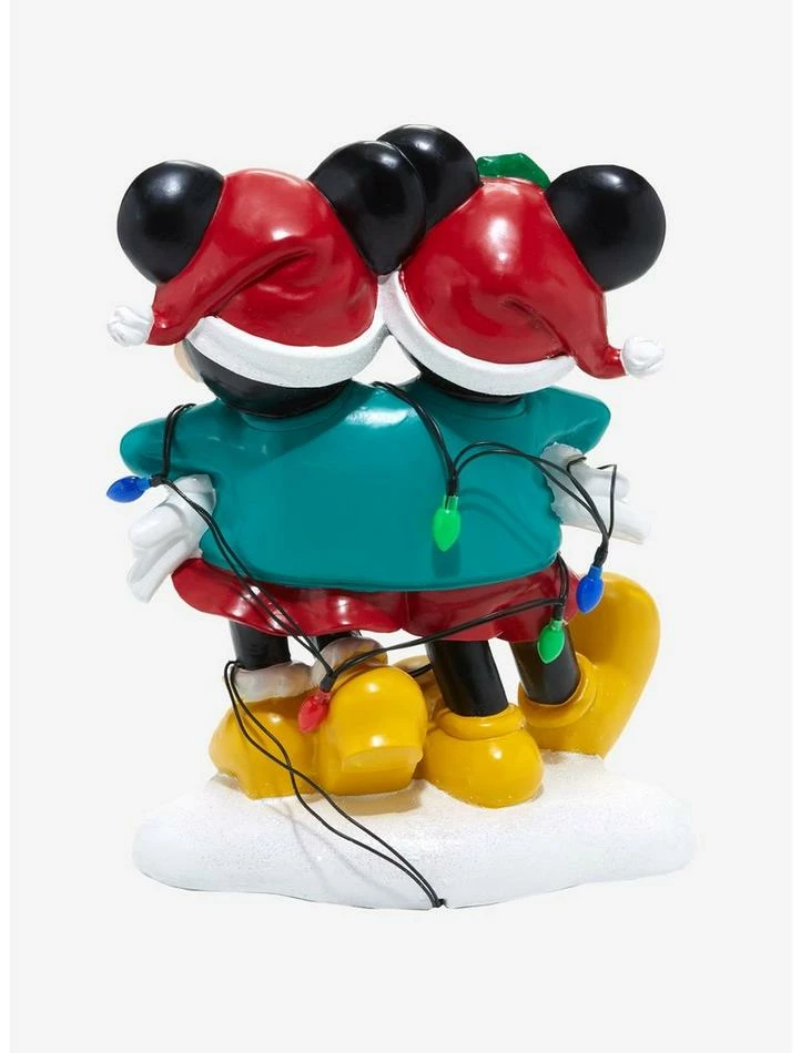 Deals โ Disney Mickey Mouse & Minnie Mouse Holiday Sweater Light-Up Garden Statue ๐คฉ - Image 4