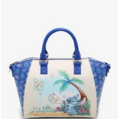New 💯 Loungefly Disney Lilo & Stitch Bubbles Satchel Bag ✔️