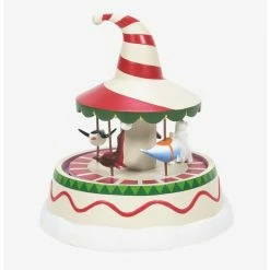 New ❤️ Disney The Nightmare Before 🎅 Christmas Town Carousel Figurine 🤩