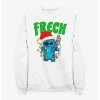 Cheapest 🌟 Disney Lilo & Stitch Frech Naughty in German Sweatshirt 👏