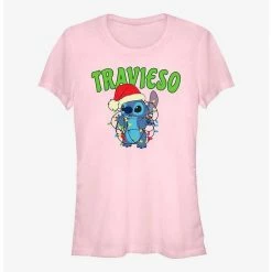 Hot Sale 🎉 Disney Lilo & Stitch Travieso Naughty in Spanish 👧 Girls T-Shirt 😍