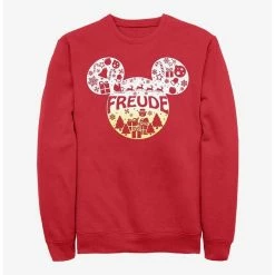 Best Pirce ✨ Disney Mickey Mouse Freude Joy in German Ears Sweatshirt 🥰