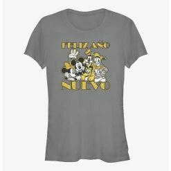 Promo 👍 Disney Mickey Mouse Feliz Ano Nuevo Happy New Year in Spanish 👧 Girls T-Shirt 🤩