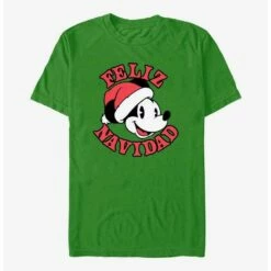 Budget 😉 Disney Mickey Mouse Feliz Navidad Merry 🎄 Christmas in Spanish T-Shirt ⌛