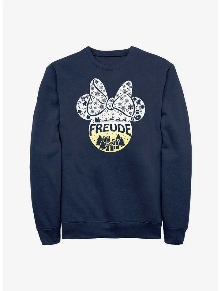 Deals ⌛ Disney Minnie Mouse Freude Joy in German Ears Sweatshirt 🎉
