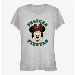 Coupon 🎉 Disney Minnie Mouse Felices Fiestas Happy Holidays in Spanish 👧 Girls T-Shirt ❤️