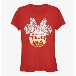 Best Sale ✔️ Disney Minnie Mouse Freude Joy in German Ears 👧 Girls T-Shirt 🔥