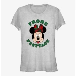 Brand new 🎉 Disney Minnie Mouse Frohe Festtage Happy Holidays in German 👧 Girls T-Shirt 👍