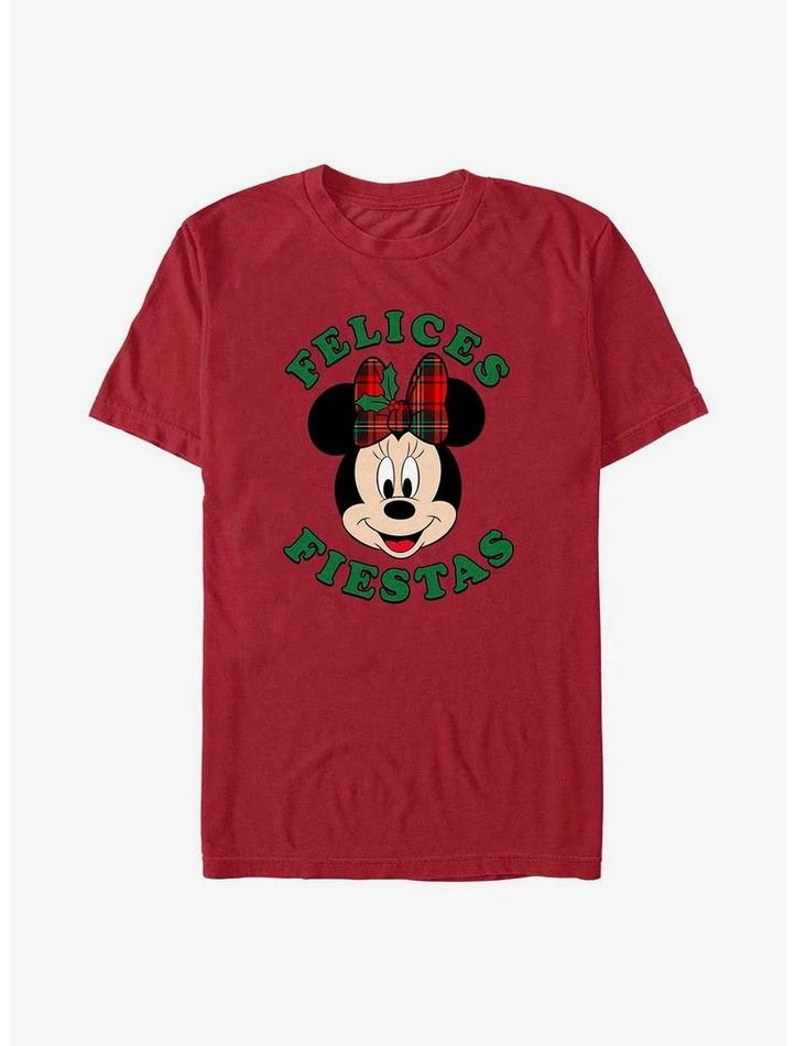 Flash Sale 🛒 Disney Minnie Mouse Felices Fiestas Happy Holidays in Spanish T-Shirt 👍