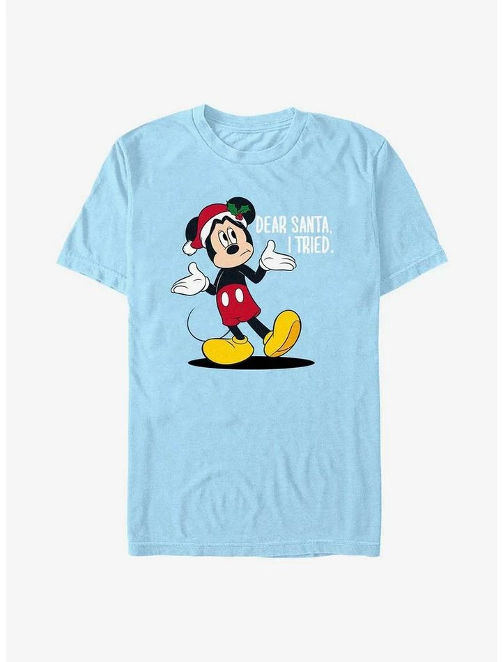 Cheapest ๐งจ Disney Mickey Mouse Santa I Tried T-Shirt ๐