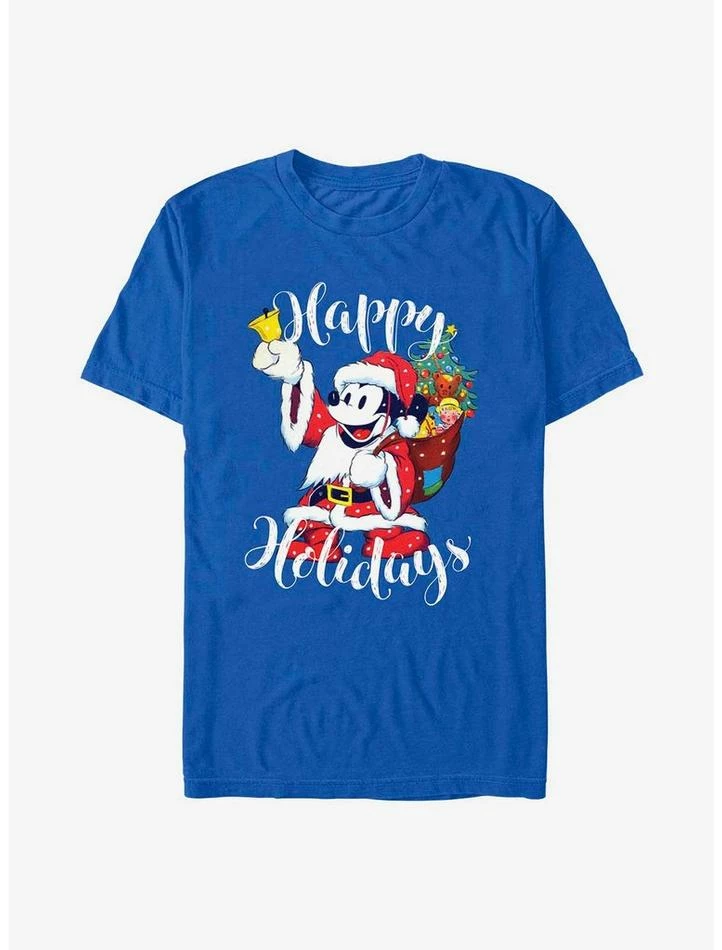 Wholesale โ๏ธ Disney Mickey Mouse Happy Holidays Santa Mickey T-Shirt โค๏ธ