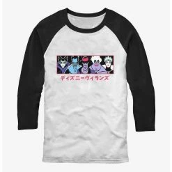 Best deal 👍 Disney Villains Evil Line Up Raglan T-Shirt 😀