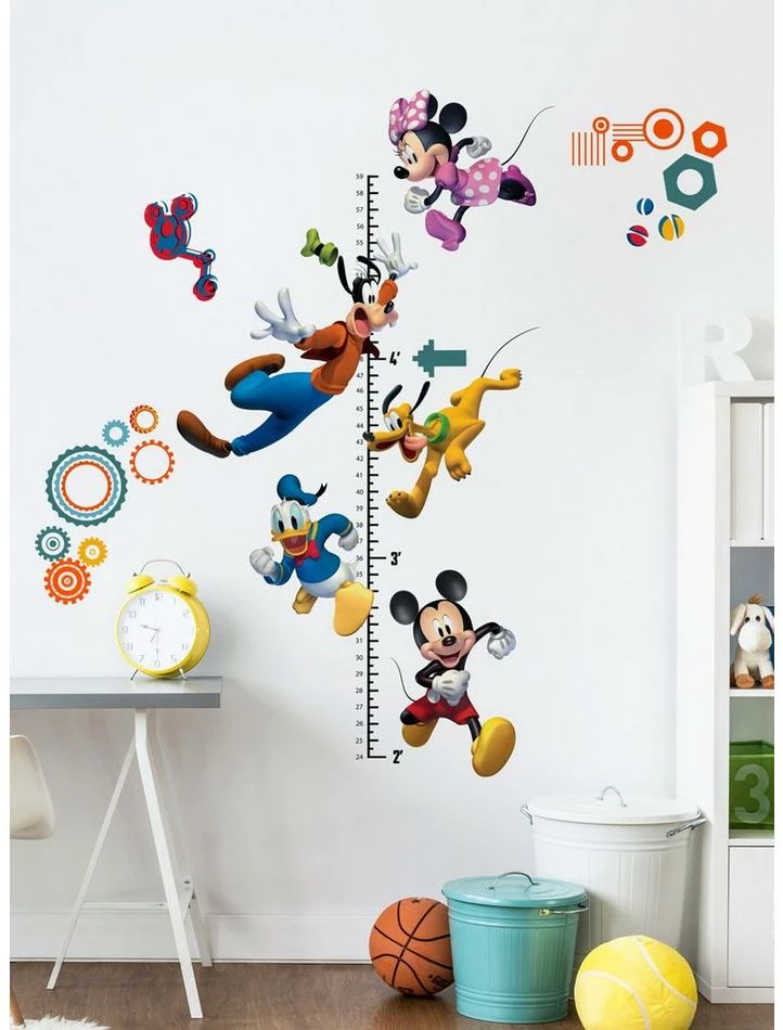Brand new โจ Disney Mickey Mouse And Friends Growth Chart Peel And Stick Wall Decals โญ - Image 2