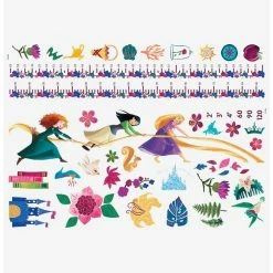 Outlet 😀 Disney Princesse Growth Chart Peel And Stick Wall Decals 👍