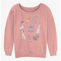 Coupon 🛒 Disney Channel Disney 🦮 Dogs 👧 Girls Slouchy Sweatshirt 🥰