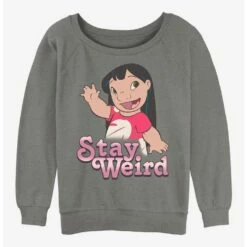 Best reviews of 😉 Disney Lilo & Stitch Stay Weird 👧 Girls Slouchy Sweatshirt 🎁