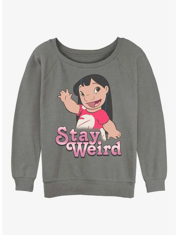 Best reviews of 😉 Disney Lilo & Stitch Stay Weird 👧 Girls Slouchy Sweatshirt 🎁