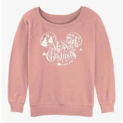 Brand new 😉 Disney Mickey Mouse Holiday Ears 👧 Girls Slouchy Sweatshirt 🔥