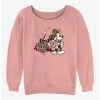 Promo 🌟 Disney Mickey Mouse New Year Mickey 👧 Girls Slouchy Sweatshirt 😀